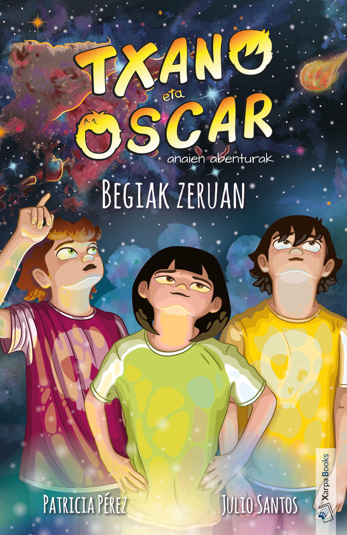 Txano eta Oscar 12 - Begiak zeruan, de SANTOS, JULIO | portada del libro