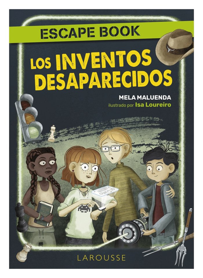 Los inventos desaparecidos. Escape book, de MALUENDA, MELA | portada del libro