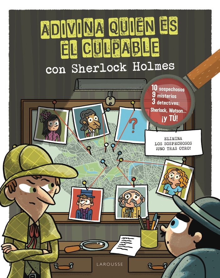 ADIVINA QUIEN ES EL CULPABLE SHERLOCK HOLMES, de LEBRUN, SANDRA | portada del libro