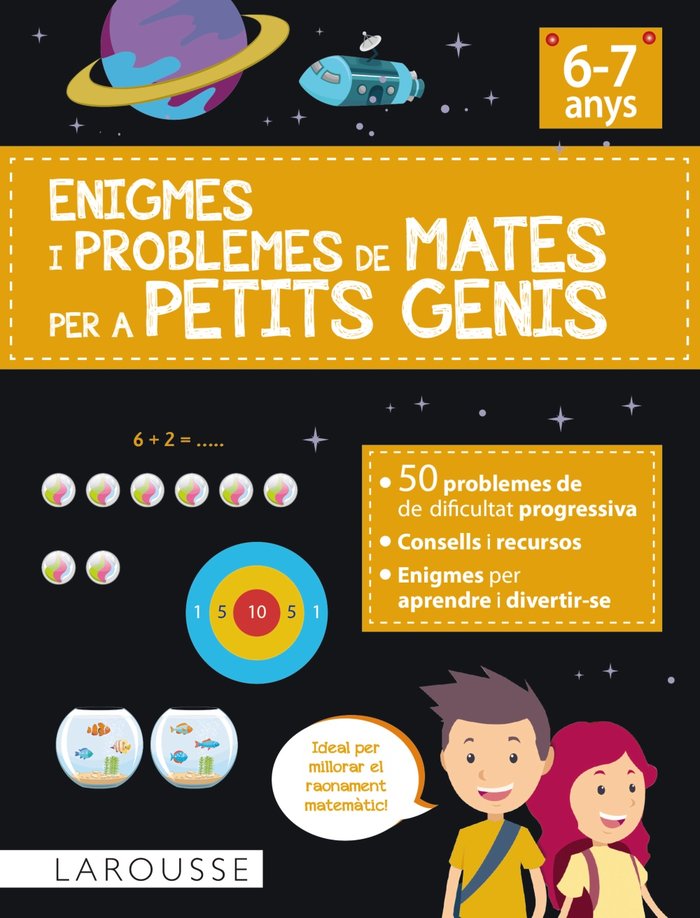 Enigmes i problemes de mates per a petits genis (6-7 anys), de URVOY, DELPHINE | portada del libro
