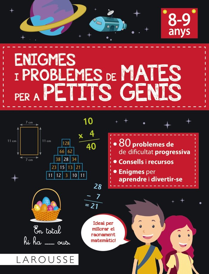 Enigmes i problemes de mates per a petits genis (8-9 anys), de MEYER, AURORE | portada del libro