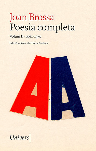 POESIA COMPLETA, de BROSSA, JOAN | portada del libro