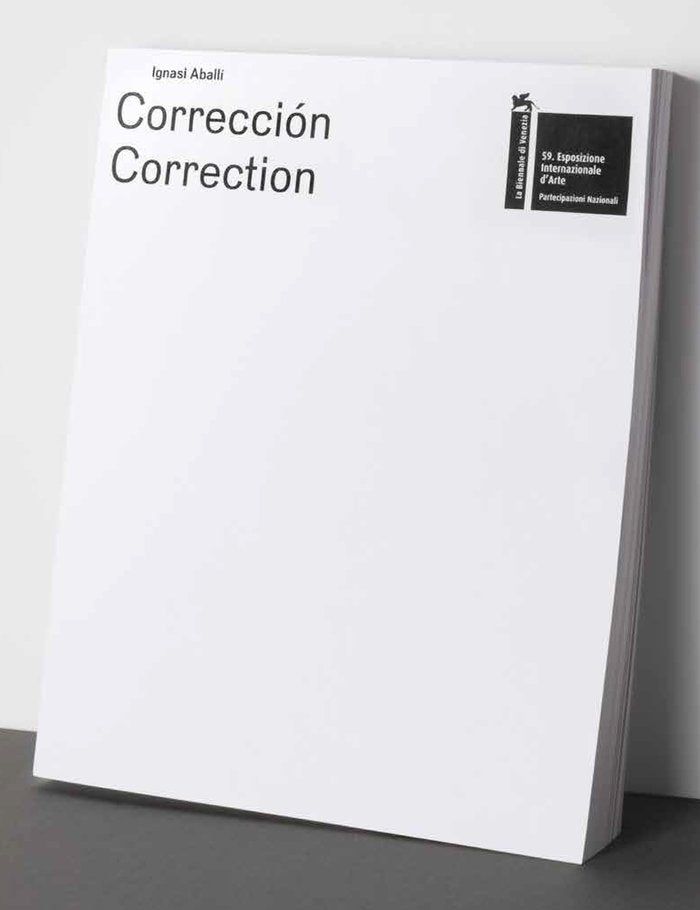CORRECCION CORRECTION, de ABALLI, IGNASI | portada del libro