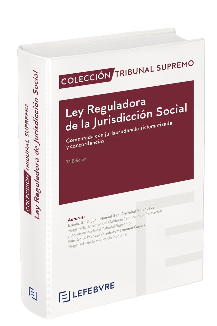 LEY REGULADORA DE LA JURISDICCION SOCIAL 7ª ED | portada del libro
