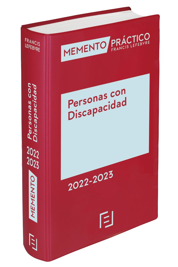 Memento Personas con Discapacidad 2022-2023 | portada del libro