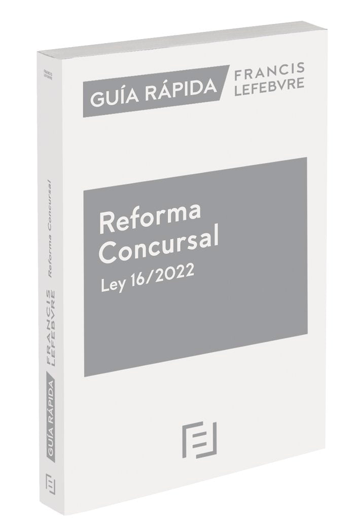 REFORMA CONCURSAL LEY 16/2022 | portada del libro