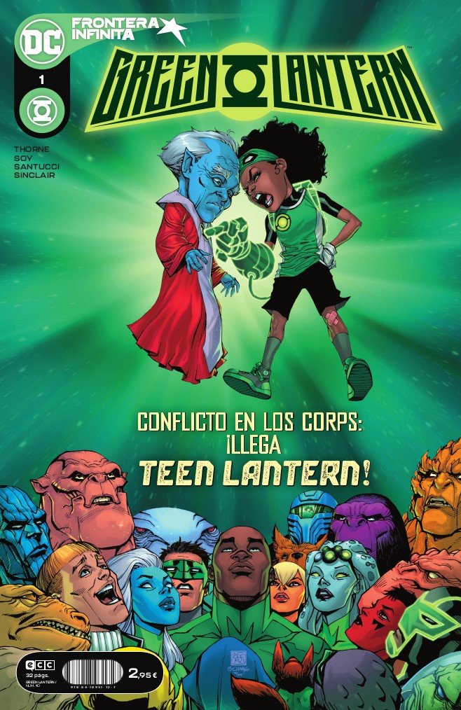 GREEN LANTERN NUM. 1/ 110, de THORNE, GEOFFREY | portada del libro
