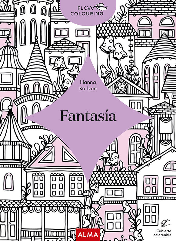 FANTASIA FLOW COLOURING, de KARLZON | portada del libro