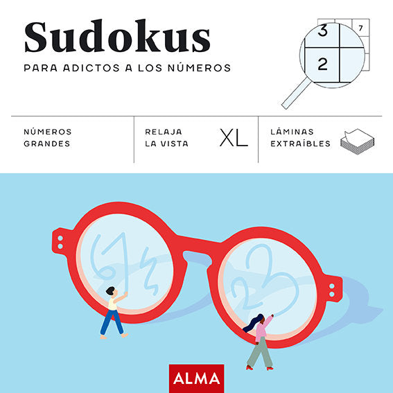 SUDOKUS PARA ADICTOS A LOS NUMEROS XL, de ANY PUZZLE | portada del libro