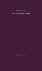 DESDE DONDE AMAR, de Corina Oproae | portada del libro