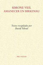 AMANECER EN BIRKENAU, de Simone Veil | portada del libro