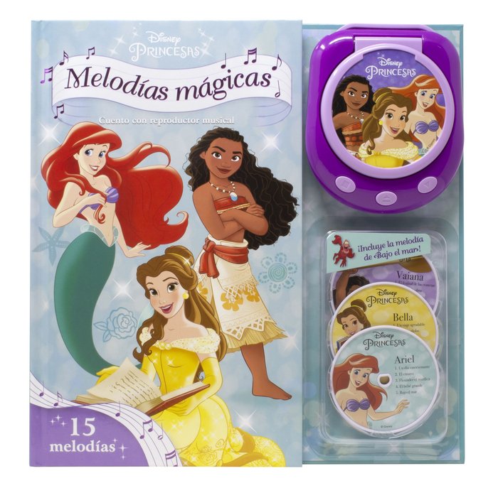 PRINCESAS. MELODIAS MAGICAS, de DISNEY | portada del libro