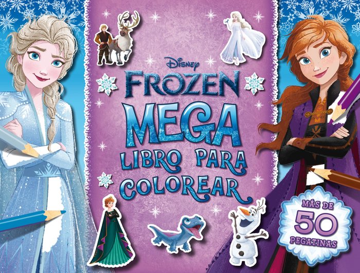 FROZEN. MEGALIBRO PARA COLOREAR 2, de DISNEY | portada del libro