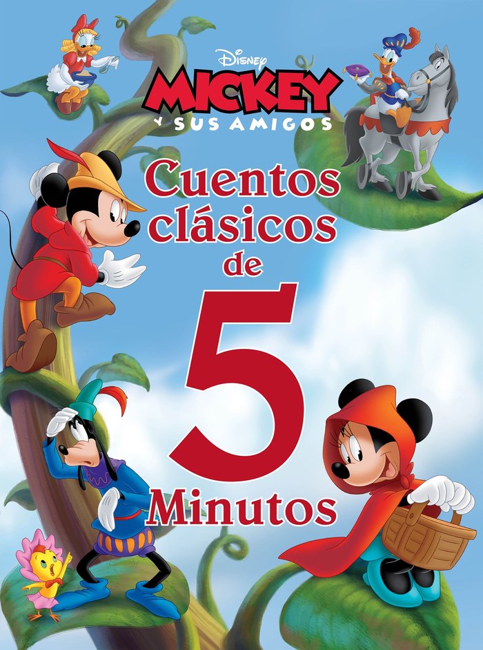 MICKEY Y SUS AMIGOS. CUENTOS CLASICOS DE 5 MINUTOS, de DISNEY | portada del libro