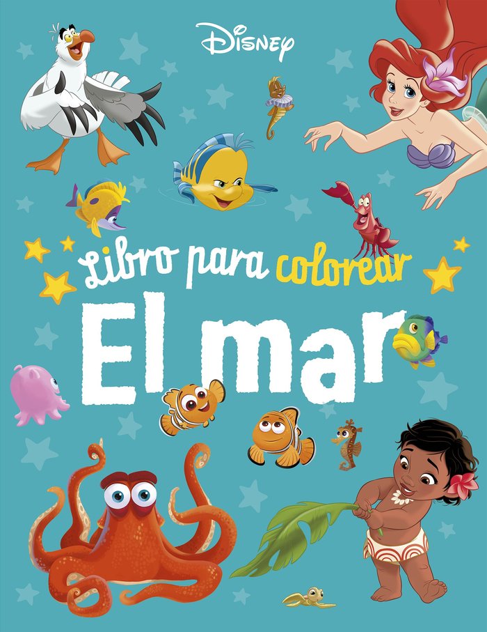 DISNEY. LIBRO PARA COLOREAR. EL MAR, de DISNEY | portada del libro