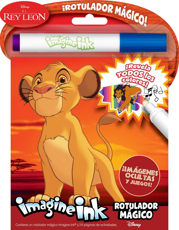 EL REY LEON. ROTULADOR MAGICO, de DISNEY | portada del libro