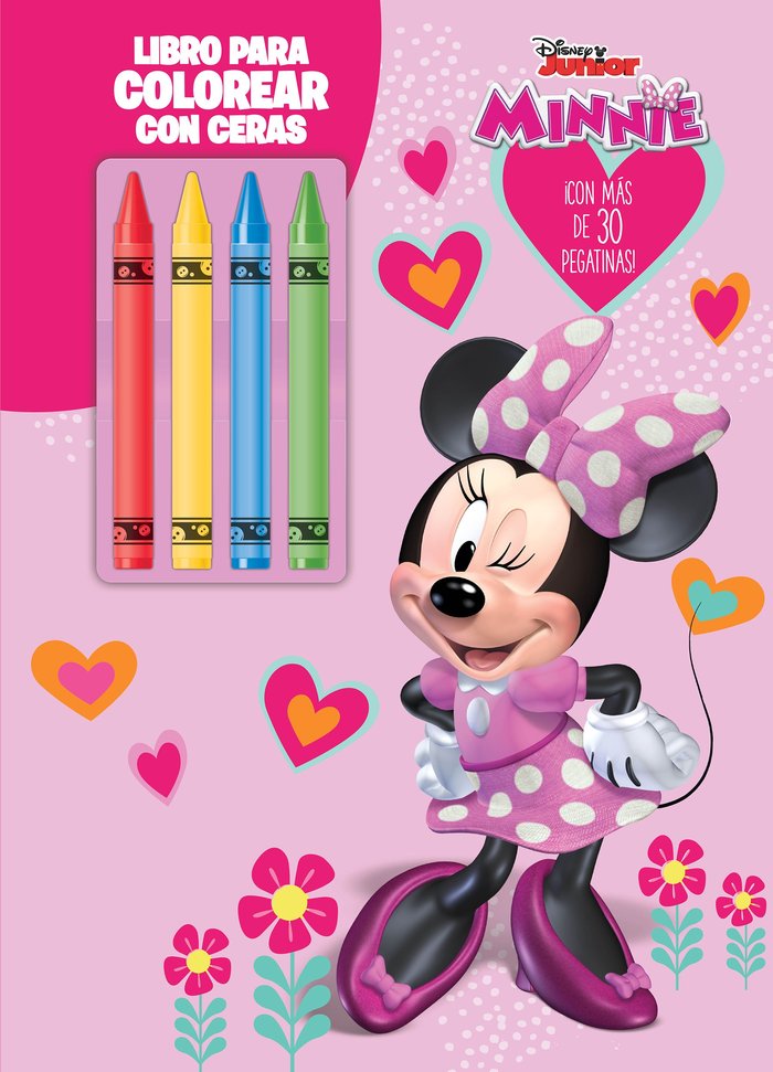 MINNIE. LIBRO PARA COLOREAR CON CERAS 2, de DISNEY | portada del libro