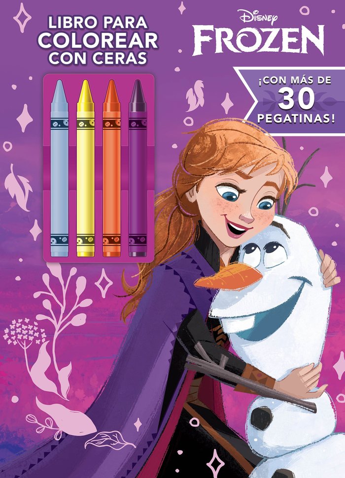 FROZEN. LIBRO PARA COLOREAR CON CERAS, de DISNEY | portada del libro