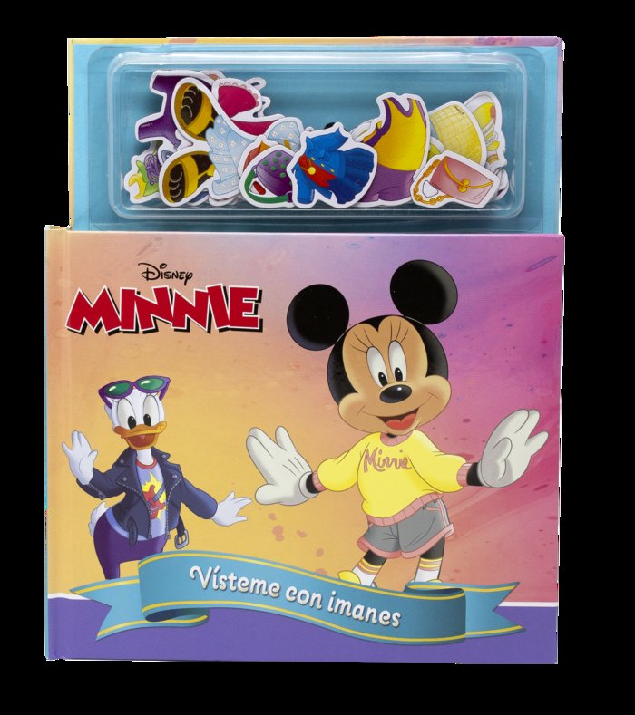 MINNIE VISTEME CON IMANES, de DISNEY | portada del libro