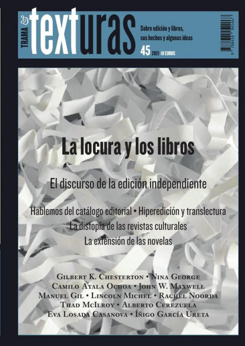 Texturas 45: La locura y los libros, de AA.VV. | portada del libro