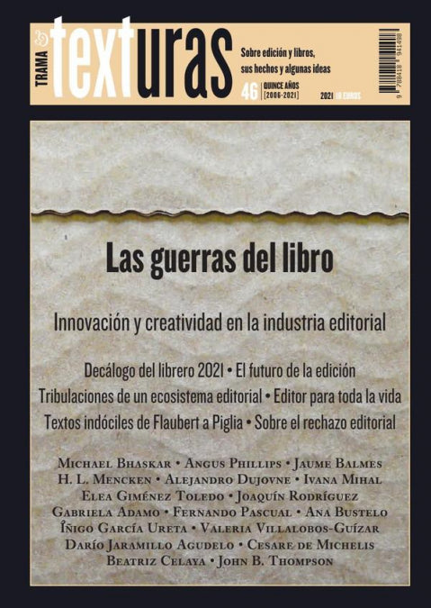 Texturas 46: Las guerras del libro, de AA.VV. | portada del libro