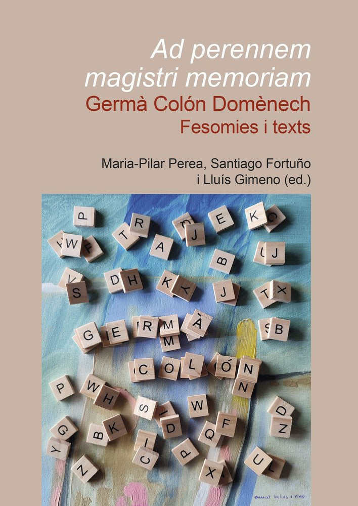 AD PERENNEM MAGISTRI MEMORIAM GERMA COLON DOMENECH: FESOMIE | portada del libro