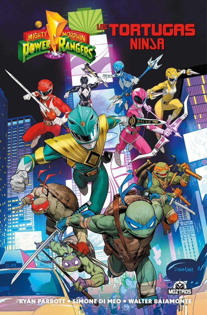 MMPR VS LAS TORTUGAS NINJA, de RYAN PARROT | portada del libro