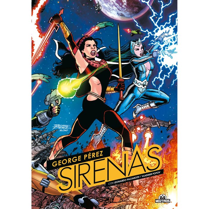 SIRENAS, de GEORGE PEREZ | portada del libro