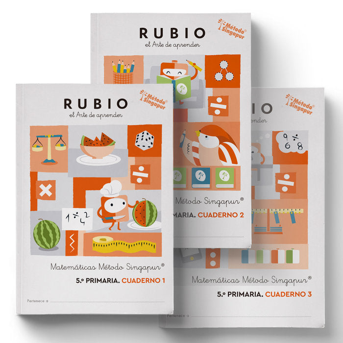 MATEMATICAS 5ºEP PACK TRIMESTRES 23 SINGAPUR | portada del libro