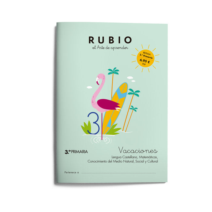 VACACIONES RUBIO 3ºEP 24 | portada del libro