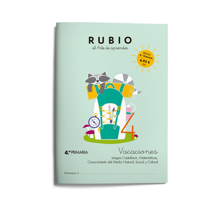 VACACIONES RUBIO 4ºEP 24 | portada del libro