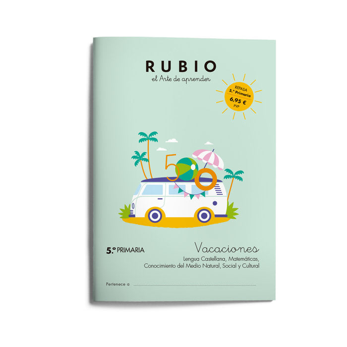 VACACIONES RUBIO 5ºEP 24 | portada del libro