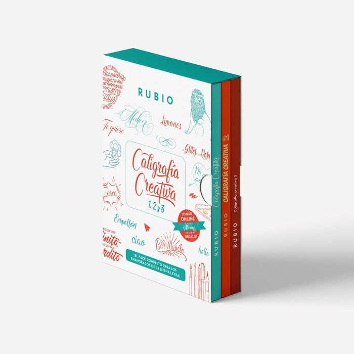PACK CALIGRAFIA CREATIVA 1, 2 Y 3 RUBIO | portada del libro