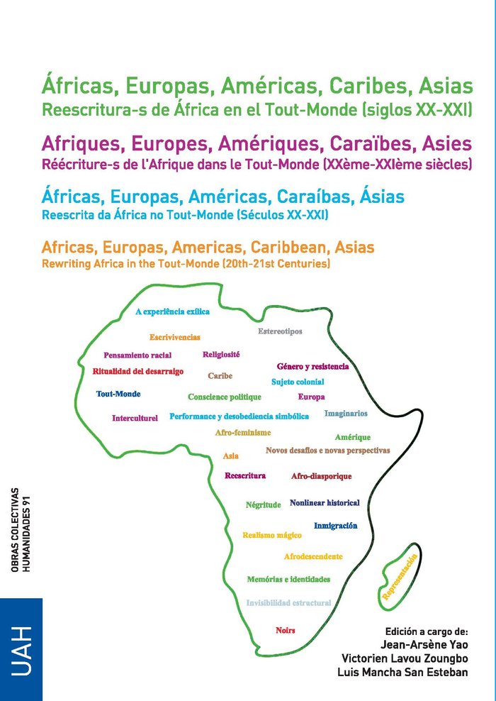 AFRICAS, EUROPAS, AMERICAS, CARIBES, ASIAS. REESCRITURA-S DE AFRICA EN EL TOUT-M | portada del libro