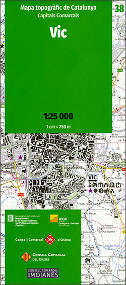 MAPA TOPOGRAFIC DE CATALUNYA 1:25 000 CAPITALS COMARCALS. 3 | portada del libro