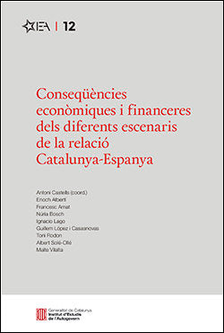 CONSEQUENCIES ECONOMIQUES I FINANCERES DELS DIFERENTS ESCENA, de CASTELLS I OLIVERES (EDITOR LITERARI), A | portada del libro