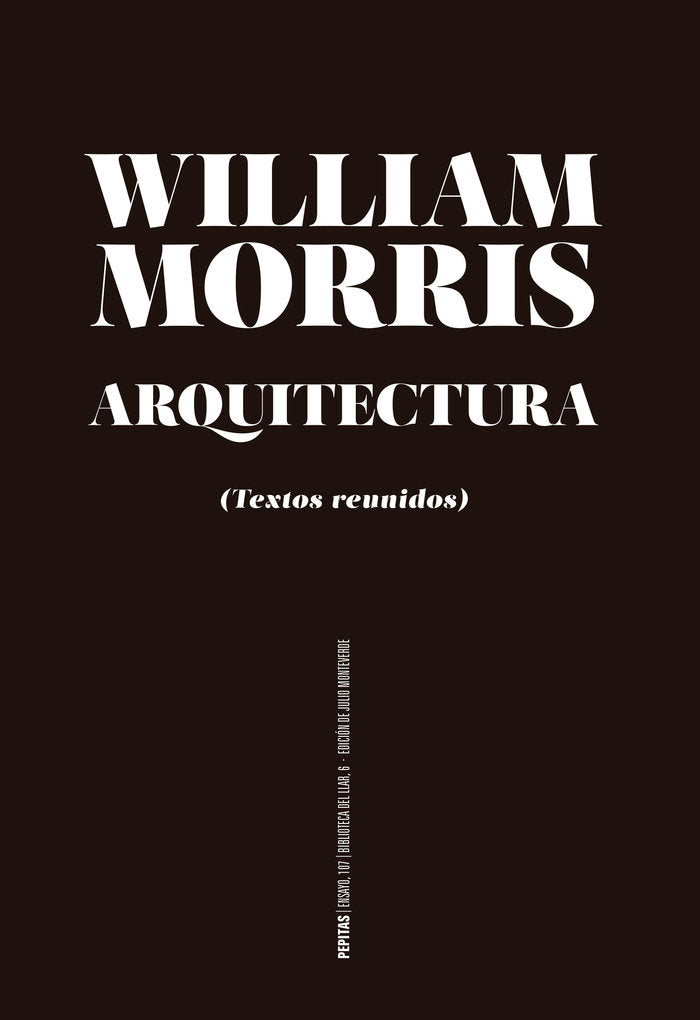 Arquitectura, de MORRIS,WILLIAM | portada del libro