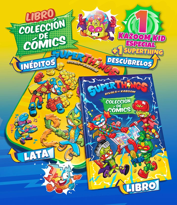LIBRO DEL COLECCIONISTA DE COMICS SUPERTHINGS NEON, de EDIBA | portada del libro