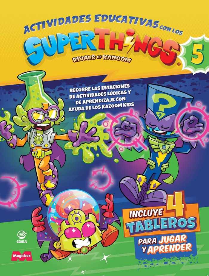 Actividades Educativas con los Superthings - Neon Power | portada del libro