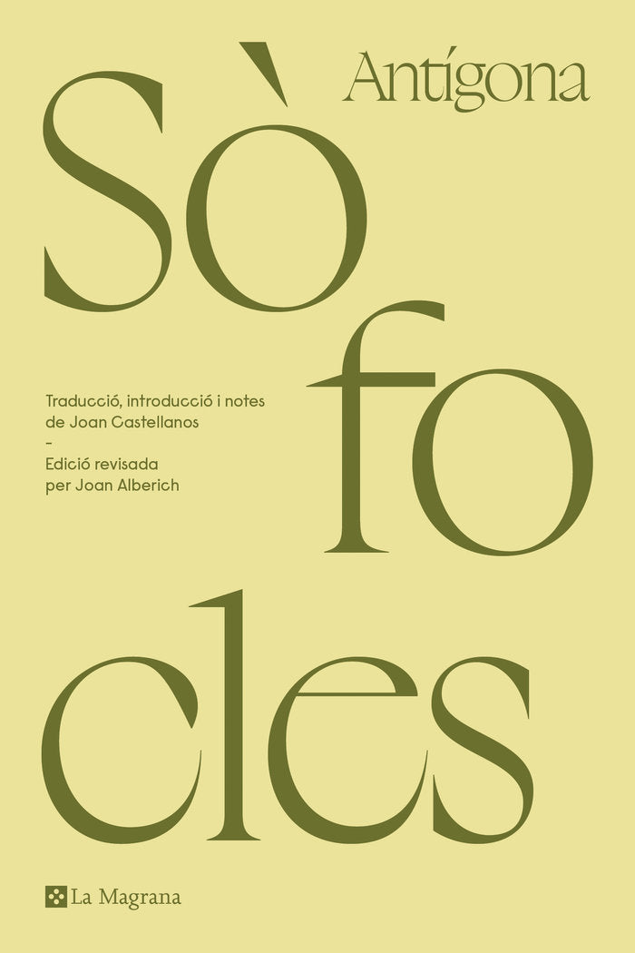 ANTIGONA, de SOFOCLES | portada del libro