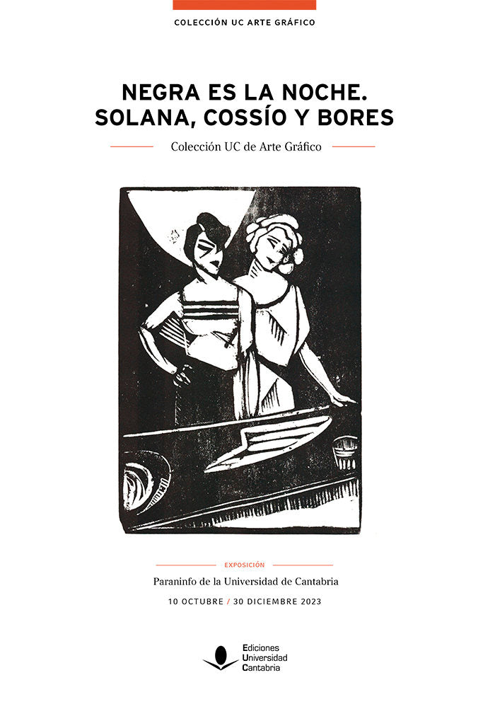 NEGRA ES LA NOCHE SOLANA COSSIO Y BORES, de EXPOSICIONES | portada del libro