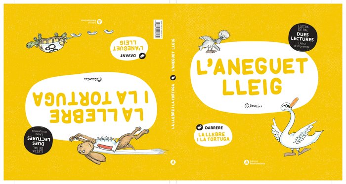 DUES LECTURES. Aneguet lleig. La llebre i la tortuga | portada del libro