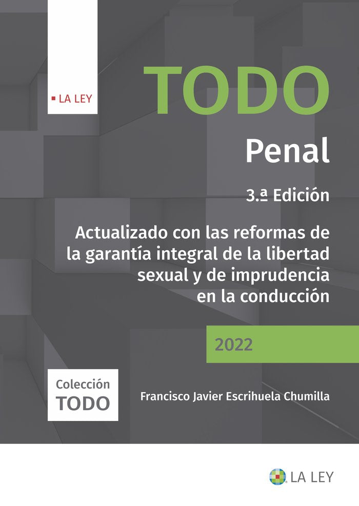 TODO PENAL 3.ª EDICION, de ESCRIHUELA CHUMILLA, FRANCISCO JAVIER | portada del libro