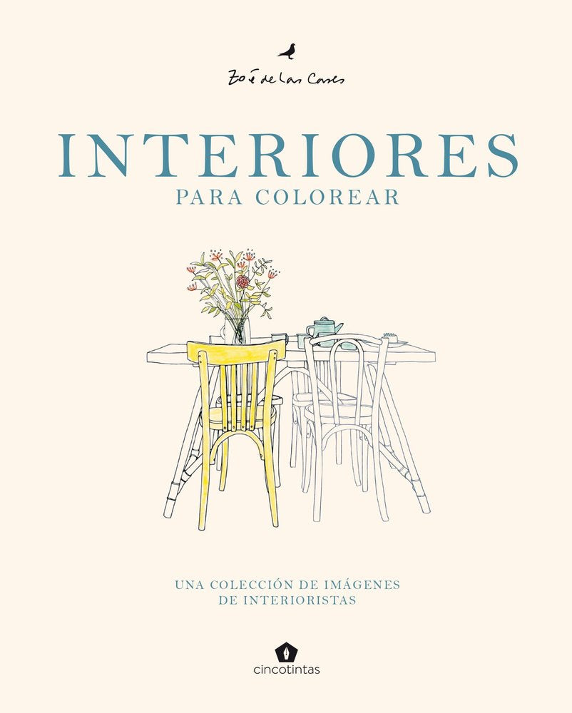 INTERIORES PARA COLOREAR, de DE LAS CASES,ZOE | portada del libro