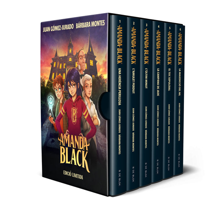 PACK EDICIO LIMITADA AMANDA BLACK LLIBRES DE L'1 AL 6, de GOMEZ-JURADO | portada del libro
