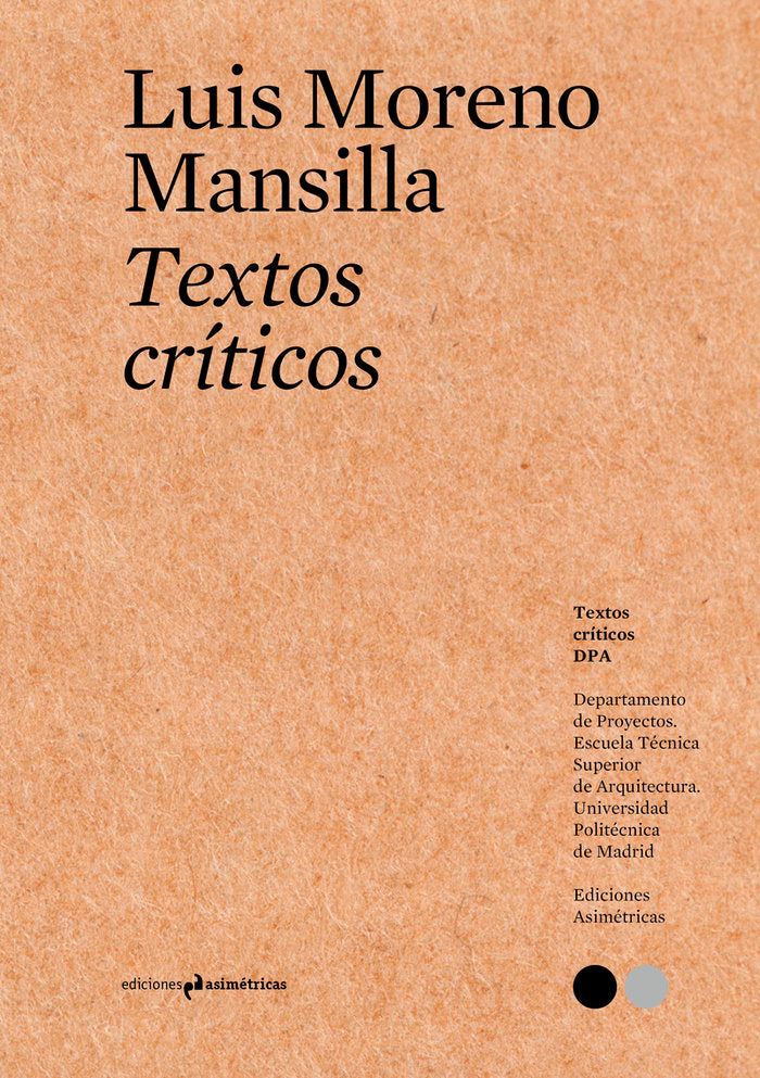 TEXTOS CRITICOS  15, de M. MANSILLA, LUIS | portada del libro