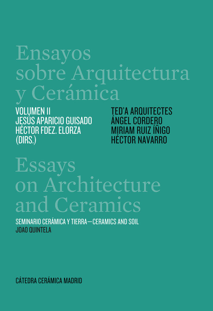 ENSAYOS SOBRE ARQUITECTURA Y CERAMICA VOL 11, de APARICIO GUISADO, JESUS MARIA | portada del libro