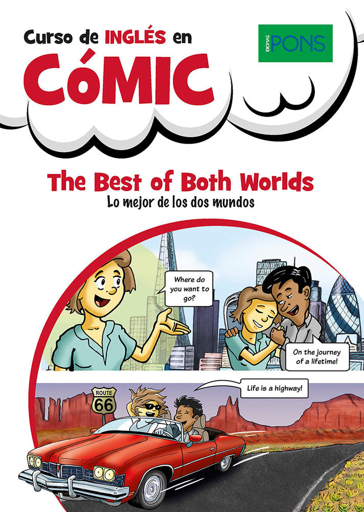 PONS CURSO INGLES EN COMIC, de STAVROUDIS, CHRISTIANNA | portada del libro