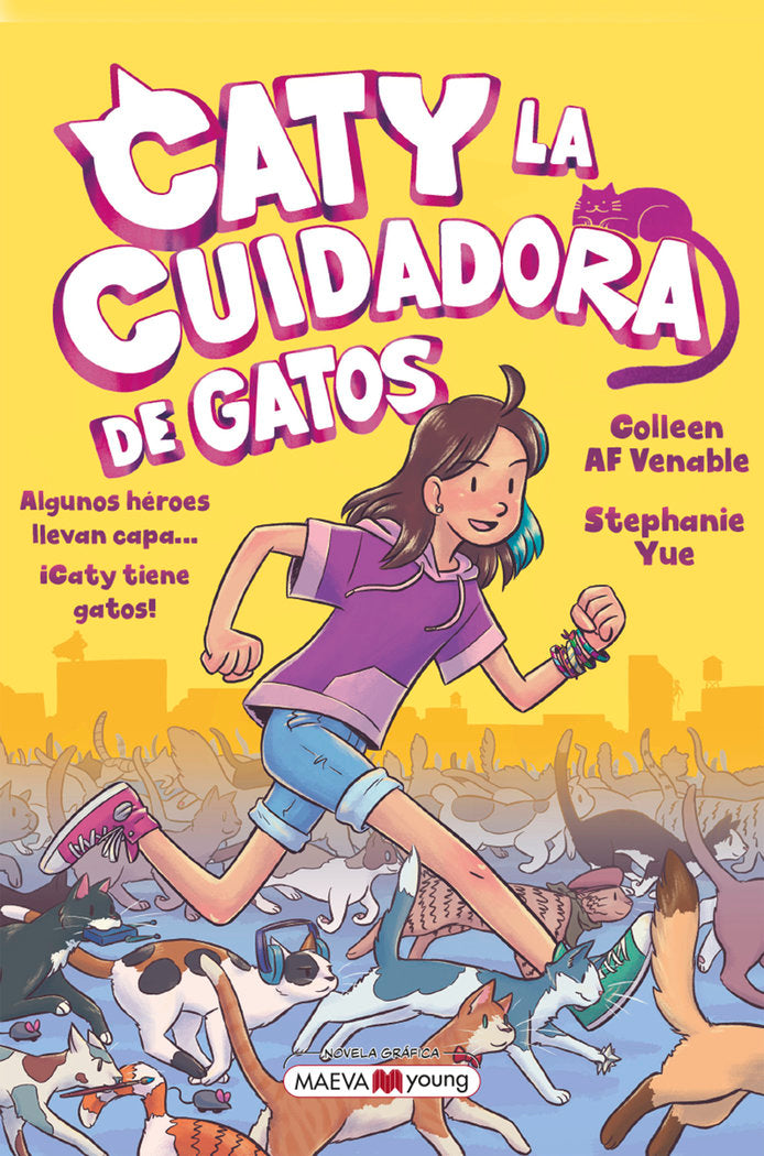 CATY LA CUIDADORA DE GATOS, de YUE, STEPHANIE | portada del libro