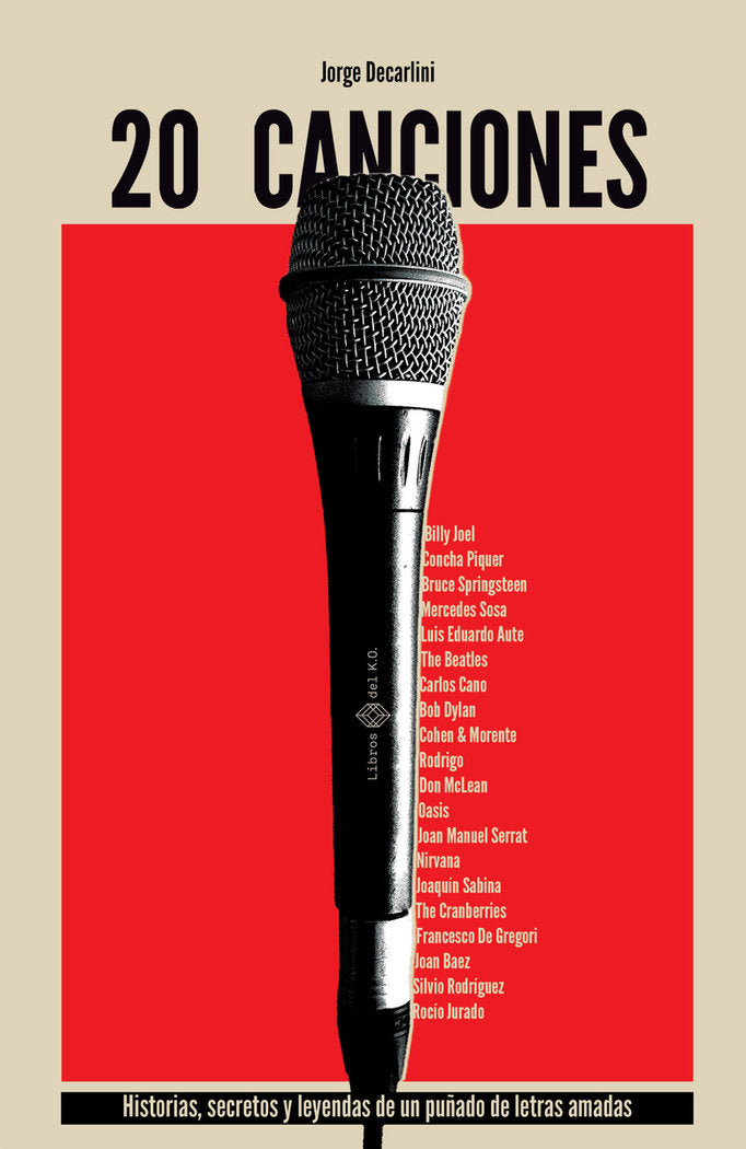 20 CANCIONES, de DECARLINI, JORGE | portada del libro